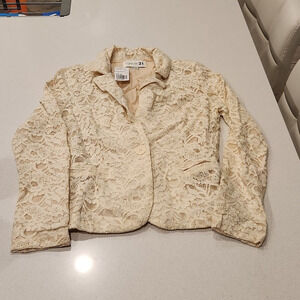 Cream Lace Forever 21 Jacket Size S, New With Tags!